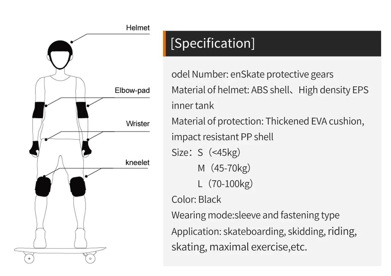Protective Gears for Electric Skateboard freeshipping - enSkate
